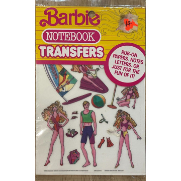 Barbie Notebook Transfers by Colorforms