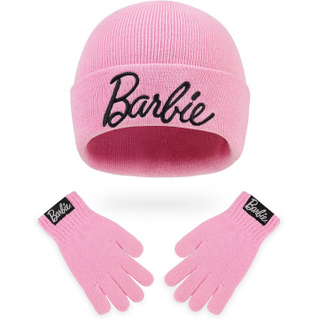 Barbie - Gorro para niño y niña, color rosa