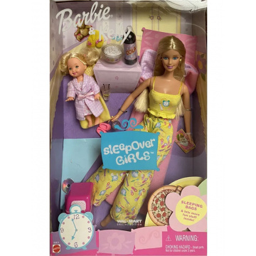 Set de regalo para niñas de fiesta de pijamas de Barbie y Kelly (Walmart)