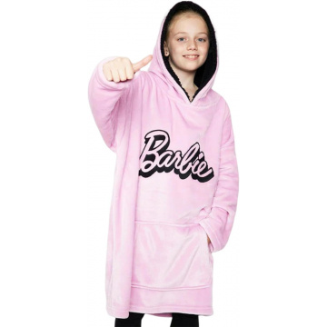 Barbie Sudadera Manta Forro Polar Niña Hoodie Blanket