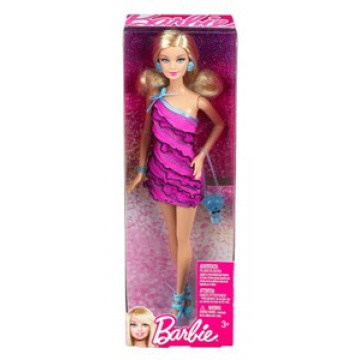 Muñeca Barbie Reality (rubia, fucsia)