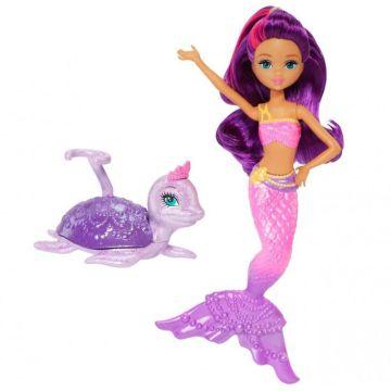 Muñeca Sirena con Tortuga Marina Barbie The Pearl Princess 