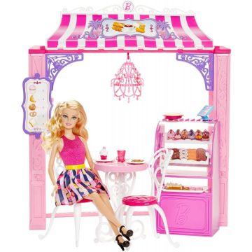 Café y muñeca Barbie Avenida Malibu
