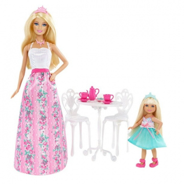 Princesas Barbie y Chelsea con playset Barbie Getting Ready for the Ball #1