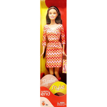 Muñeca Barbie Weekend Style (Vestido rojo)