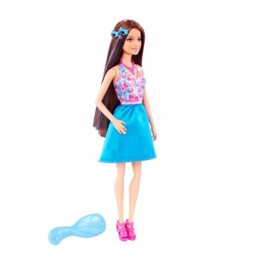 Muñeca Teresa Barbie Hairtastic! (azul)