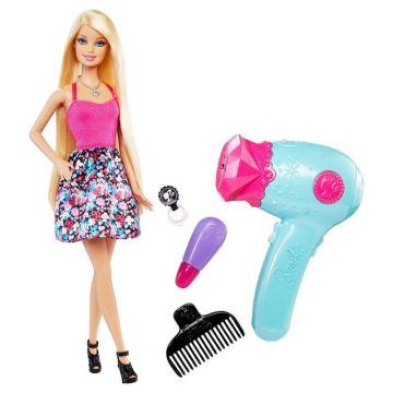 Muñeca Barbie Hairtastic Pelo brillante