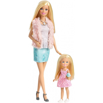 Muñecas Barbie y Chelsea de Barbie Sisters' Fun Day