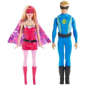 Set de dos muñecas Barbie y Ken en Barbie Princess Power Super Hero