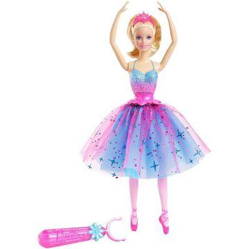 Muñeca Barbie bailarina baila y voltea