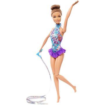 Muñeca Barbie Ribbon Gymnast - Morena