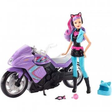 Muñeca y moto Barbie Spy Squad