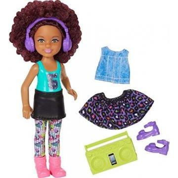 Muñeca Chelsea con boombox y moda de Barbie and the Rockers