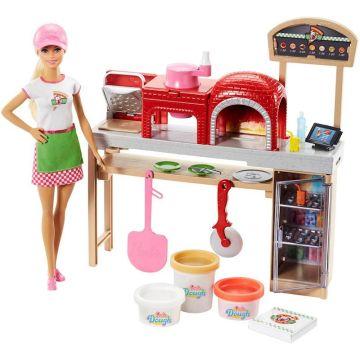 Set Barbie cocinera de pizza