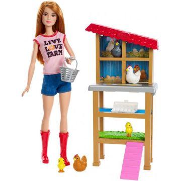 Muñeca y conjunto de juego de Barbie Granjera