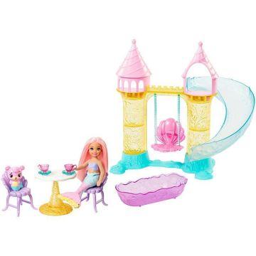 Juego de Parque Acuático de Barbie sirena Dreamtopia con Muñeca Sirena Chelsea