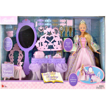 Set de regalo tocador y Barbie Fantasy Tales