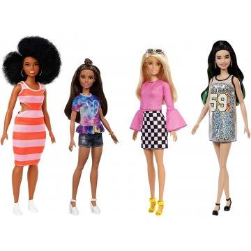 Pack de 4 muñecas Barbie Fashionistas