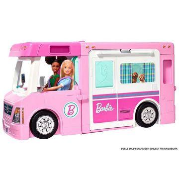 Barbie 3-in-1 DreamCamper Vehicle with Pool, Truck, Boat and 60 Accessories