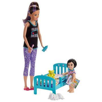 Barbie Skipper  Babysitters Inc.  Juego para dormir con muñeca Skipper , muñeca para niños pequeños y más