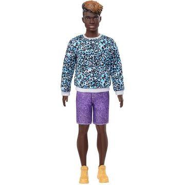 Barbie Ken Fashionistas Doll #153, Sculpted Dreadlocks & Animal-Print Sweatshirt
