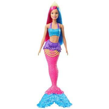 Muñeca sirena Barbie Dreamtopia, 12-inch, pelo rosa y azul