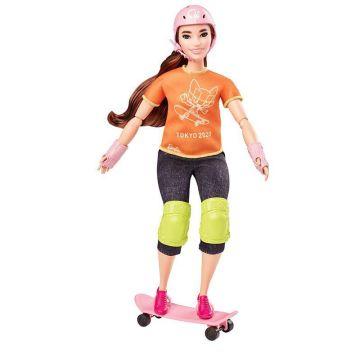 Muñeca Barbie Skater y accesorios de los Juegos Olímpicos Tokio 2020