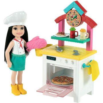 Set de juegos Chelsea ​Barbie  Puedes ser... Cocinera de Pizza
