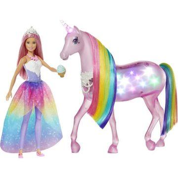Unicornio de luces mágicas Barbie Dreamtopia