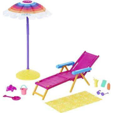 Barbie Loves the Ocean Playset con temática de playa, fabricada con plásticos reciclados