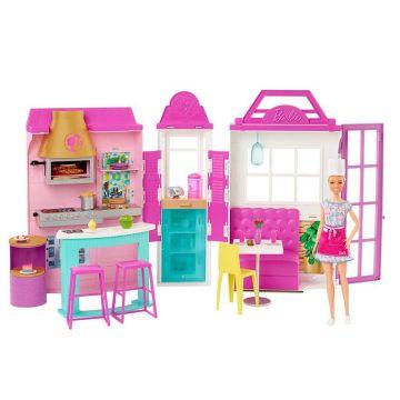 Set de juego y muñeca Barbie Restaurante Cook ‘n Grill con más de 30 piezas