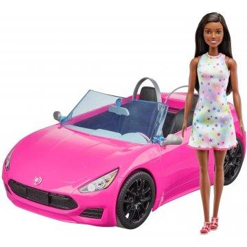Vehículo y muñeca Barbie
