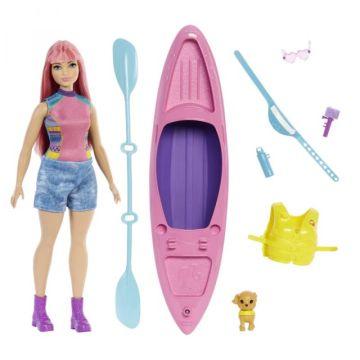 Muñeca Barbie y accesorios de camping
