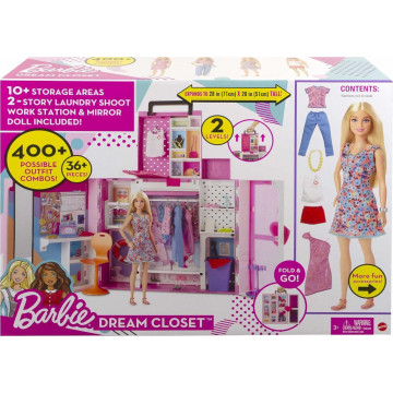 Armario de ensueño Barbie Fashion con muñeca