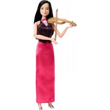 Muñeca Barbie y accesorios, muñeca de músico violinista profesional