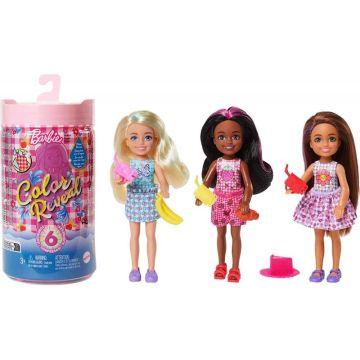 Surtido Muñecas Barbie Chelsea y accesorios, muñeca Color Reveal, serie Picnic