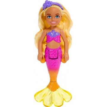 Muñeca Chelsea sirena Barbie con cabello rubio, juguetes de sirena