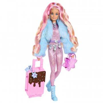 Muñeca Barbie de viaje con moda de nieve, Barbie Extra Fly