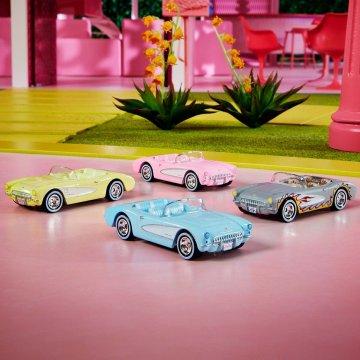 Paquete de 4 Hot Wheels Corvette Barbie la película