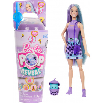 Muñeca Barbie Pop Reveal Bubble Tea Series (morado)