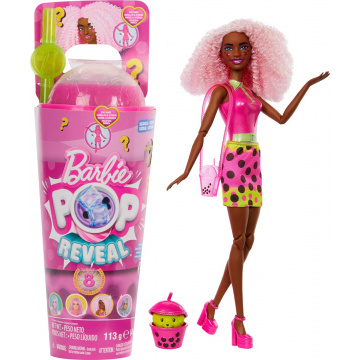 Muñeca Barbie Pop Reveal Bubble Tea Series (fucsia)