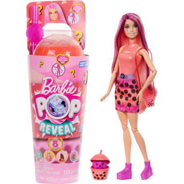 Muñeca Barbie Pop Reveal Bubble Tea Series (rosa)