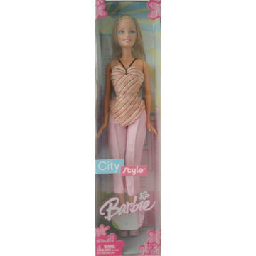 Muñeca Barbie City Style (Outfit rosa)