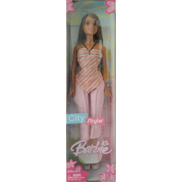 Muñeca Barbie AA City Style (Outfit rosa)