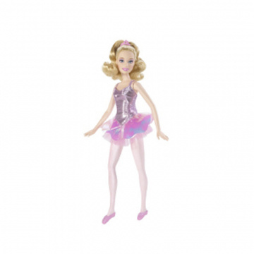 Muñeca Barbie bailarina con tutú brillante