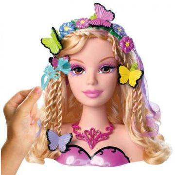 Cabeza de peinado Barbie Mariposa