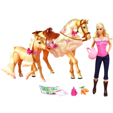 Set de regalo de muñeca Barbie Tawny & Caballo bebé