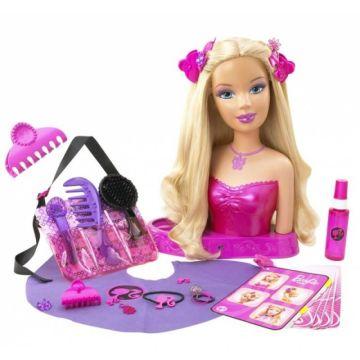 Cabeza de peinado Barbie cómo peinar el cabello