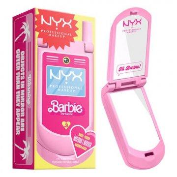 Espejo Barbie Flip Phone Mirror de Barbie x NYX Professional Makeup