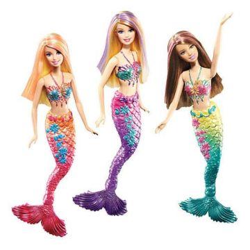 Surtido Barbie Sirena color cambiante